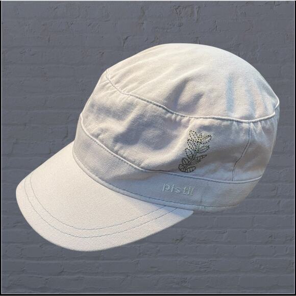 pistil Accessories - Pistil Ranger Military Cadet Hat Cap Embroidered Leaf Purple Lavender Cotton